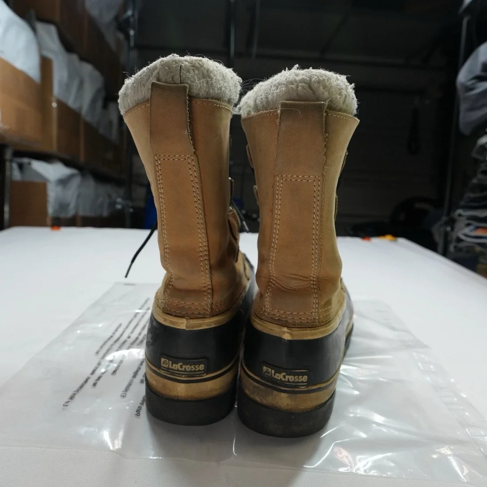 Lacrosse Mens Size US 10 Heavyweight Insulated‎ Winter Snow Steel Shank Boots